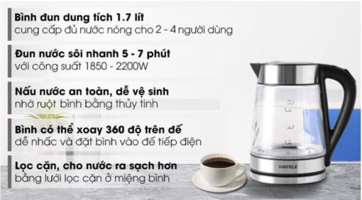 ẤM ĐUN SIÊU TỐC HAFELE T 602C 535.43.732